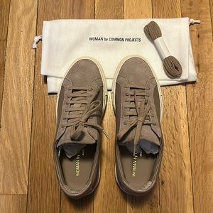 Size 35 (5) Common Projects Achilles Multi Material Taupe Sneakers